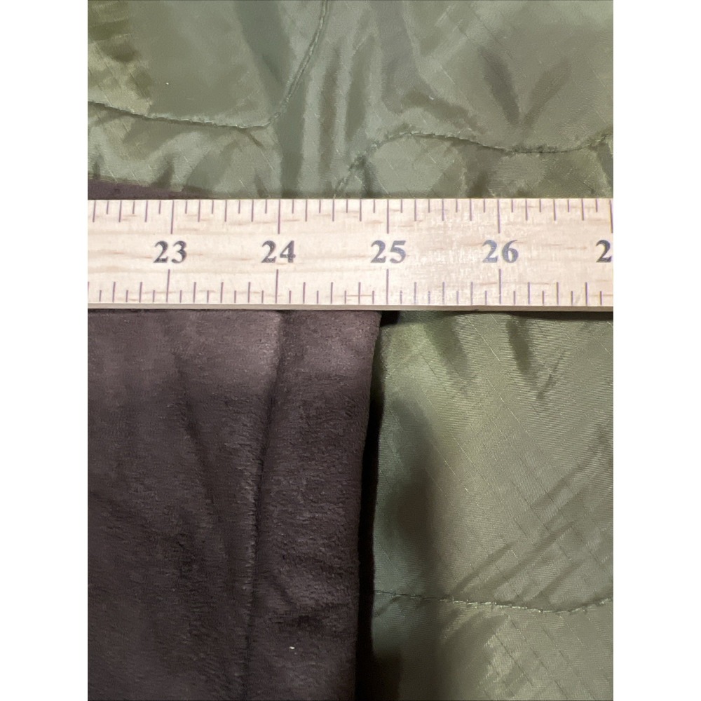Claiborne Outerwear Mens Large Brown Faux Suede Sherpa Lined Jacket Coat Y2K - Picture 12 of 12